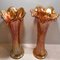 Carnival Glass Vases, 1930s, Set of 2 2