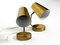 Lampes de Bureau Mid-Century en Laiton, 1950s, Set de 2 5