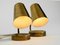 Mid-Century Brass Table Lamps, 1950s, Set of 2 2