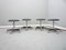 Aluminum & Leather Bar Stools from Olymp, 1970s, Set of 4, Image 4