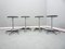 Aluminum & Leather Bar Stools from Olymp, 1970s, Set of 4 3