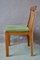 Scandinavian Oak & Velvet Dining Chairs, 1960s, Set of 4, Image 8