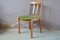 Scandinavian Oak & Velvet Dining Chairs, 1960s, Set of 4 1