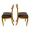 19th Century Biedermeier Walnut Shovel Chairs, Set of 2 5