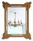 Large Antique 19th Century Italian Gilt Wall Mirror with Overmantle, Image 1