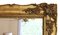 Großer Antiker Vergoldeter Wandspiegel, 19. Jh. Mit Overmantel 6