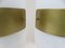 Large Austrian Brass & Clear Acrylic Glass Sconces, 1960s, Set of 2, Image 8