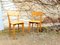 French Painted Wooden Dining Chairs, 1950s, Set of 2, Image 3