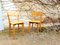 Sedie da pranzo in legno dipinto, Francia, anni '50, set di 2, Immagine 3