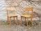 Französische Lackierte Esszimmerstühle aus Holz, 1950er, 2er Set 1