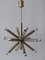 Lámpara de araña Sputnik Mid-Century de 12 brazos, años 60, Germany, Imagen 7