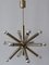Lámpara de araña Sputnik Mid-Century de 12 brazos, años 60, Germany, Imagen 1