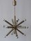 Lámpara de araña Sputnik Mid-Century de 12 brazos, años 60, Germany, Imagen 10