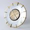 Mid-Century Brass & Glass Wall Clock from Diehl, 1960s 4