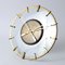 Mid-Century Brass & Glass Wall Clock from Diehl, 1960s, Image 4