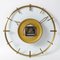 Mid-Century Brass & Glass Wall Clock from Diehl, 1960s, Image 6