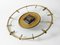 Mid-Century Brass & Glass Wall Clock from Diehl, 1960s, Image 7
