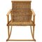 Rattan Rocking Chair from ULUV, Czechoslovakia, 1960s 1