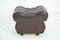 Mid-Century Leatherette Stool with Wheels, 1970s, Image 2