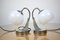 Paar Tischlampen / zukov, 1950er 4