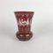 Egermann Ruby Red Glass Vases, Czechoslovakia, 1940s, Set of 2 4