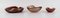 Cuencos italianos en forma de cuenco de cristal soplado boca de Murano. Juego de 3, Imagen 2