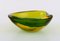 Blue and Green-Yellow Murano Glass Bowls, Set of 2 6
