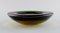 Murano Bowl in Mouth-Blown Amber and Green-Yellow Art Glass, 1960s 2