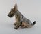 Cucciolo modello 1078 Scottish Terrier in porcellana di Dahl Jensen, Immagine 4