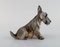 Cucciolo modello 1078 Scottish Terrier in porcellana di Dahl Jensen, Immagine 2