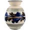 Glasierte Steingut Vase von Nils Kähler für Kähler HAK, 1930er 1