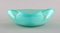 Organically Shaped Murano Bowl in Turquoise Mouth Blown Art Glass, 1960s 4