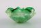 Murano Bowl in Green and Clear Mouth Blown Art Glass, 1960s 3