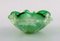 Murano Bowl in Green and Clear Mouth Blown Art Glass, 1960s, Image 3