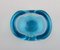 Murano Schale aus mundgeblasenem hellblauem Kunstglas, 1960er 3