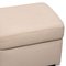 Ottomana in pelle color crema di Stressless, Immagine 4