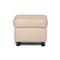 Cream Leather Ottoman from Stressless 9