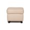 Cream Leather Ottoman from Stressless, Image 9