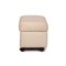 Cream Leather Ottoman from Stressless 8