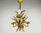 Golden Wheat Sheaf Pendant Lamp by Hans Kögl, Germany, 1970s, Image 13