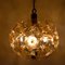 Lampada da soffitto Sputnik a forma di lampadina in vetro di Murano e vetro di Simon & Schelle, anni '70, Immagine 7