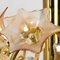 Flower Bulb Murano Glass and Brass Sputnik Ceiling Lamp by Simon & Schelle, 1970, Image 5