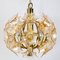 Florale Lampe aus Murano Glas und Messing Sputnik Deckenlampe von Simon & Schelle, 1970er 4