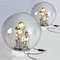 Große mundgeblasene Bubble Glas Tischlampen von Doria, 1970er, 2er Set 4