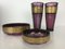 Jugendstil Moser Amethyst Set, 1920er, 4er Set 14