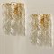 Brass White Spiral Murano Glass Torciglione Wall Lights, 1960s, Set of 2 11