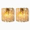 Brass White Spiral Murano Glass Torciglione Wall Lights, 1960s, Set of 2 19