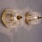 Glass Wall Lights with Tulip Shaped Shade on Brass Base from Limburg, 1970s, Set of 2, Image 3