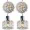 Bubble Glass Fixtures by Helena Tynell for Glashütte, Set of 2 21