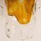 Mundgeblasene Murano Glas Wandlampe von JT Kalmar, 1970er 4